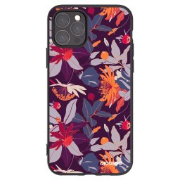 Fekete szilikon tok az alábbi mobiltelefonokra Apple iPhone 11 Pro - Purple Leaf