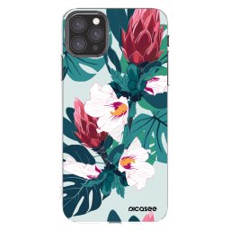 Átlátszó szilikon tok az alábbi mobiltelefonokra Apple iPhone 11 Pro Max - Rhododendron