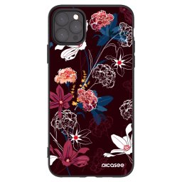 Fekete szilikon tok az alábbi mobiltelefonokra Apple iPhone 11 Pro Max - Dark Meadow