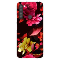 Átlátszó szilikon tok az alábbi mobiltelefonokra Xiaomi Redmi Note 8 - Dark Peonny