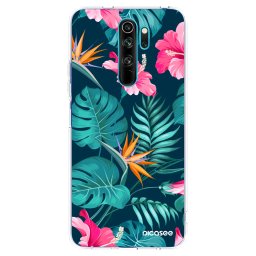 Átlátszó szilikon tok az alábbi mobiltelefonokra Xiaomi Redmi Note 8 Pro - Pink Monstera
