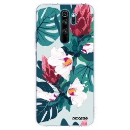 Átlátszó szilikon tok az alábbi mobiltelefonokra Xiaomi Redmi Note 8 Pro - Rhododendron