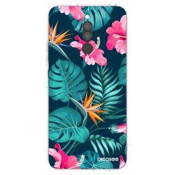 Átlátszó szilikon tok az alábbi mobiltelefonokra Xiaomi Redmi 8 - Pink Monstera