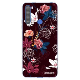 Átlátszó szilikon tok az alábbi mobiltelefonokra Xiaomi Redmi Note 8T - Dark Meadow