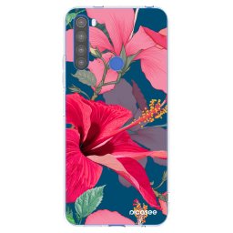 Átlátszó szilikon tok az alábbi mobiltelefonokra Xiaomi Redmi Note 8T - Hibiscus