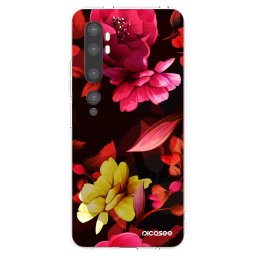 Átlátszó szilikon tok az alábbi mobiltelefonokra Xiaomi Mi Note 10 (Pro) - Dark Peonny