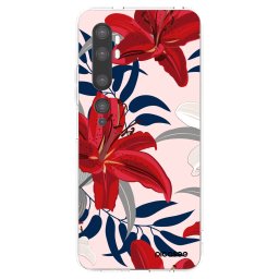 Átlátszó szilikon tok az alábbi mobiltelefonokra Xiaomi Mi Note 10 (Pro) - Red Lily