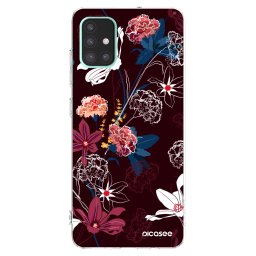 Átlátszó szilikon tok az alábbi mobiltelefonokra Samsung Galaxy A51 A515F - Dark Meadow