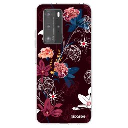 Átlátszó szilikon tok az alábbi mobiltelefonokra Huawei P40 Pro - Dark Meadow