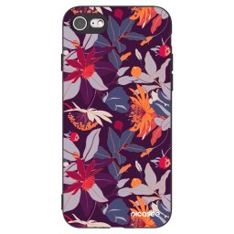 Fekete szilikon tok az alábbi mobiltelefonokra Apple iPhone SE 2020 - Purple Leaf