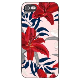 Fekete szilikon tok az alábbi mobiltelefonokra Apple iPhone SE 2020 - Red Lily