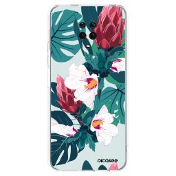 Átlátszó szilikon tok az alábbi mobiltelefonokra Xiaomi Redmi Note 9 Pro - Rhododendron