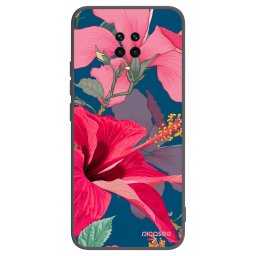Fekete szilikon tok az alábbi mobiltelefonokra Xiaomi Redmi Note 9 Pro - Hibiscus