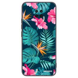 Fekete szilikon tok az alábbi mobiltelefonokra Xiaomi Redmi Note 9 Pro - Pink Monstera