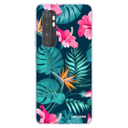 Átlátszó szilikon tok az alábbi mobiltelefonokra Xiaomi Mi Note 10 Lite - Pink Monstera
