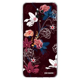 Átlátszó szilikon tok az alábbi mobiltelefonokra Xiaomi Redmi Note 9S - Dark Meadow