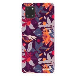 Átlátszó szilikon tok az alábbi mobiltelefonokra Samsung Galaxy Note 10 Lite N770F - Purple Leaf