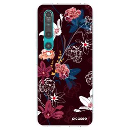 Átlátszó szilikon tok az alábbi mobiltelefonokra Xiaomi Mi 10 - Dark Meadow
