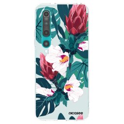 Átlátszó szilikon tok az alábbi mobiltelefonokra Xiaomi Mi 10 - Rhododendron
