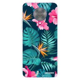 Átlátszó szilikon tok az alábbi mobiltelefonokra Xiaomi Poco F2 Pro - Pink Monstera