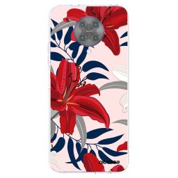 Átlátszó szilikon tok az alábbi mobiltelefonokra Xiaomi Poco F2 Pro - Red Lily