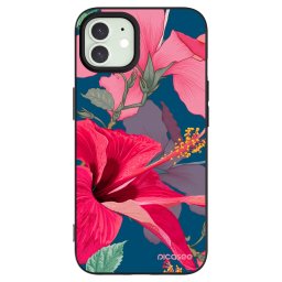 Fekete szilikon tok az alábbi mobiltelefonokra Apple iPhone 12 Pro - Hibiscus