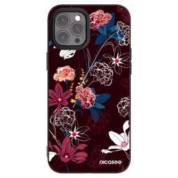 Fekete szilikon tok az alábbi mobiltelefonokra Apple iPhone 12 Pro Max - Dark Meadow