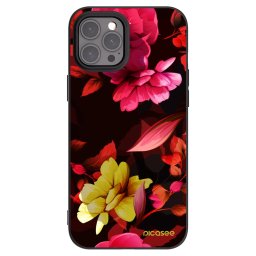 Fekete szilikon tok az alábbi mobiltelefonokra Apple iPhone 12 Pro Max - Dark Peonny