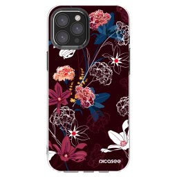 Átlátszó szilikon tok az alábbi mobiltelefonokra Apple iPhone 12 Pro Max - Dark Meadow