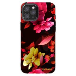 Átlátszó szilikon tok az alábbi mobiltelefonokra Apple iPhone 12 Pro Max - Dark Peonny