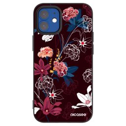 Fekete szilikon tok az alábbi mobiltelefonokra Apple iPhone 12 mini - Dark Meadow