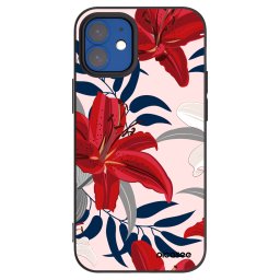 Fekete szilikon tok az alábbi mobiltelefonokra Apple iPhone 12 mini - Red Lily