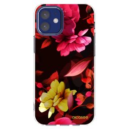 Átlátszó szilikon tok az alábbi mobiltelefonokra Apple iPhone 12 mini - Dark Peonny