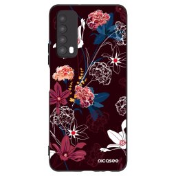 Fekete szilikon tok az alábbi mobiltelefonokra Huawei P Smart 2021 - Dark Meadow