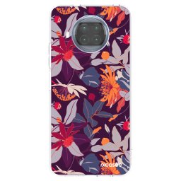 Átlátszó szilikon tok az alábbi mobiltelefonokra Xiaomi Mi 10T Lite - Purple Leaf