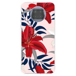 Átlátszó szilikon tok az alábbi mobiltelefonokra Xiaomi Mi 10T Lite - Red Lily