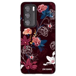 Fekete szilikon tok az alábbi mobiltelefonokra Huawei P40 - Dark Meadow