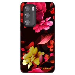 Fekete szilikon tok az alábbi mobiltelefonokra Huawei P40 - Dark Peonny