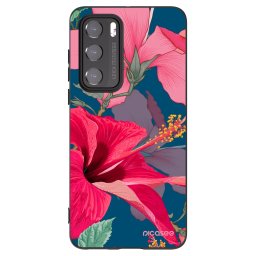 Fekete szilikon tok az alábbi mobiltelefonokra Huawei P40 - Hibiscus