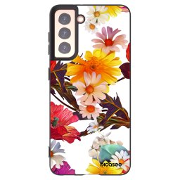 Fekete szilikon tok az alábbi mobiltelefonokra Samsung Galaxy S21 5G G991B - Meadow