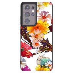 Fekete szilikon tok az alábbi mobiltelefonokra Samsung Galaxy S21 Ultra 5G G998B - Meadow