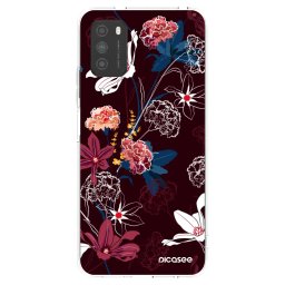 Átlátszó szilikon tok az alábbi mobiltelefonokra Xiaomi Poco M3 - Dark Meadow