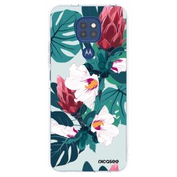 Átlátszó szilikon tok az alábbi mobiltelefonokra Motorola Moto G9 Play - Rhododendron