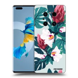 Átlátszó szilikon tok az alábbi mobiltelefonokra Huawei Mate 40 Pro - Rhododendron