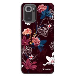 Átlátszó szilikon tok az alábbi mobiltelefonokra Xiaomi Redmi Note 10 - Dark Meadow