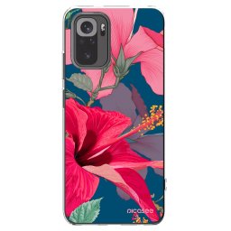 Átlátszó szilikon tok az alábbi mobiltelefonokra Xiaomi Redmi Note 10 - Hibiscus