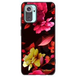 Fekete szilikon tok az alábbi mobiltelefonokra Xiaomi Redmi Note 10 Pro - Dark Peonny