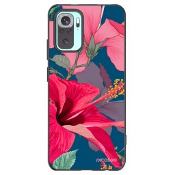 Fekete szilikon tok az alábbi mobiltelefonokra Xiaomi Redmi Note 10 Pro - Hibiscus