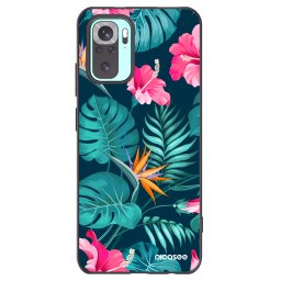 Fekete szilikon tok az alábbi mobiltelefonokra Xiaomi Redmi Note 10 Pro - Pink Monstera