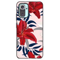 Fekete szilikon tok az alábbi mobiltelefonokra Xiaomi Redmi Note 10 Pro - Red Lily